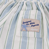 Pantalones de aventura a rayas, azul