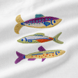 Maglietta da bambino oversize White Fish Stack