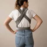 Fascia per neonati in bambù - Solid Grigio ciottolo