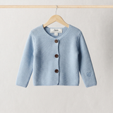 Strickjacke „Pure Blue“ mit Knöpfen