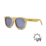 Occhiali da sole Wayfarer in bambù