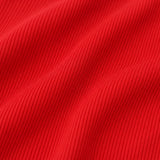 St Tropez Ribbed Stillkleid Rot & Rosa