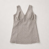 Ärmelloses Stilltop Windowpane