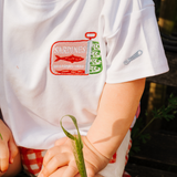 Oversized Kinder T-shirt Wit Sardines