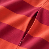 Camiseta de lactancia oversize rosa y naranja