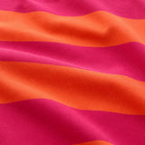 Camiseta de lactancia oversize rosa y naranja