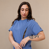 Still-T-Shirt in Übergröße Navy
