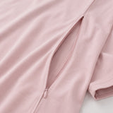 Still-Tee in Übergröße Rosa