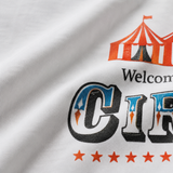 Oversized kinder T-shirt Welkom in het circus