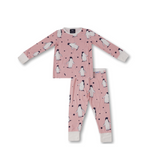 Kinder-PJ-Set Rosa Pinguin