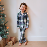 Dětská pyžamová souprava Green Tartan