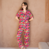 Ensemble pyjama pour femme « Frida Fiesta de Colores »
