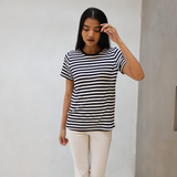 Breastfeeding T-Shirt Navy Stripes