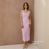 St Tropez Ribbed Borstvoedingsjurk Lila