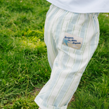 Pantalones de aventura a rayas, azul