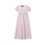 Robe d'allaitement à manches ballon rose