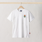 nijntje wit T-shirt voor borstvoeding met geborduurde tulp en borstvoedingsritsen, vooraanzicht