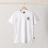 nijntje wit T-shirt voor borstvoeding met geborduurde tulp en borstvoedingsritsen, vooraanzicht