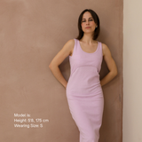 St Tropez Ribbed Šaty na kojení Lilac
