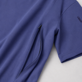 Still-T-Shirt in Übergröße Navy