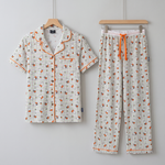 Dámská bambusová pyžamová souprava Miffy Checkered Bloom, pohled zepředu